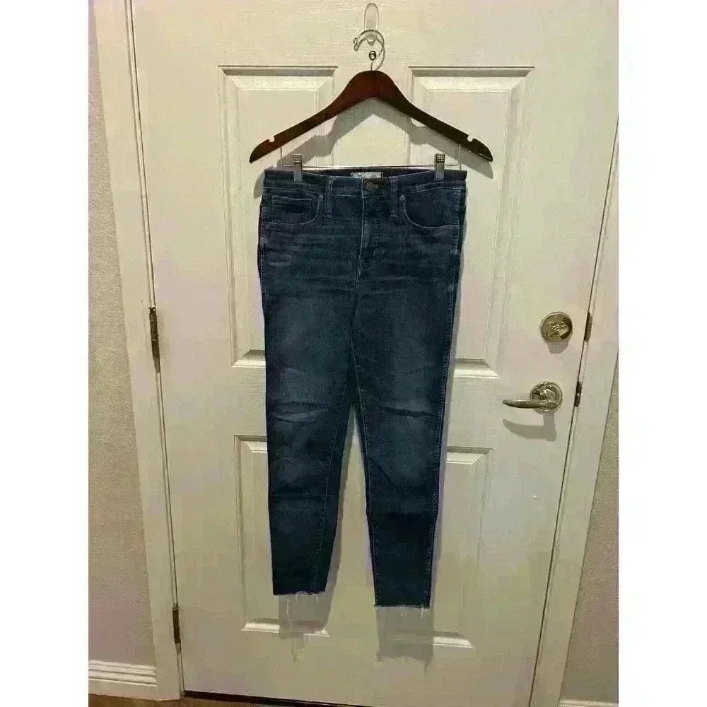 Madewell 9" High Rise Skinny Jeans Women's Size 29 Raw Hem
